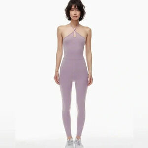Aritzia  Wilfred Free Ivy Jumpsuit Stretch Legging Purple Size Small